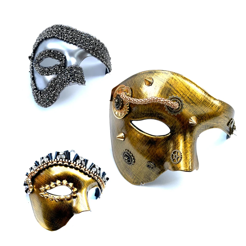 Kamen Phantom of the Opera Antique One-Eyed Men's Mask European and American Party Eye Nightclub Club Half Face