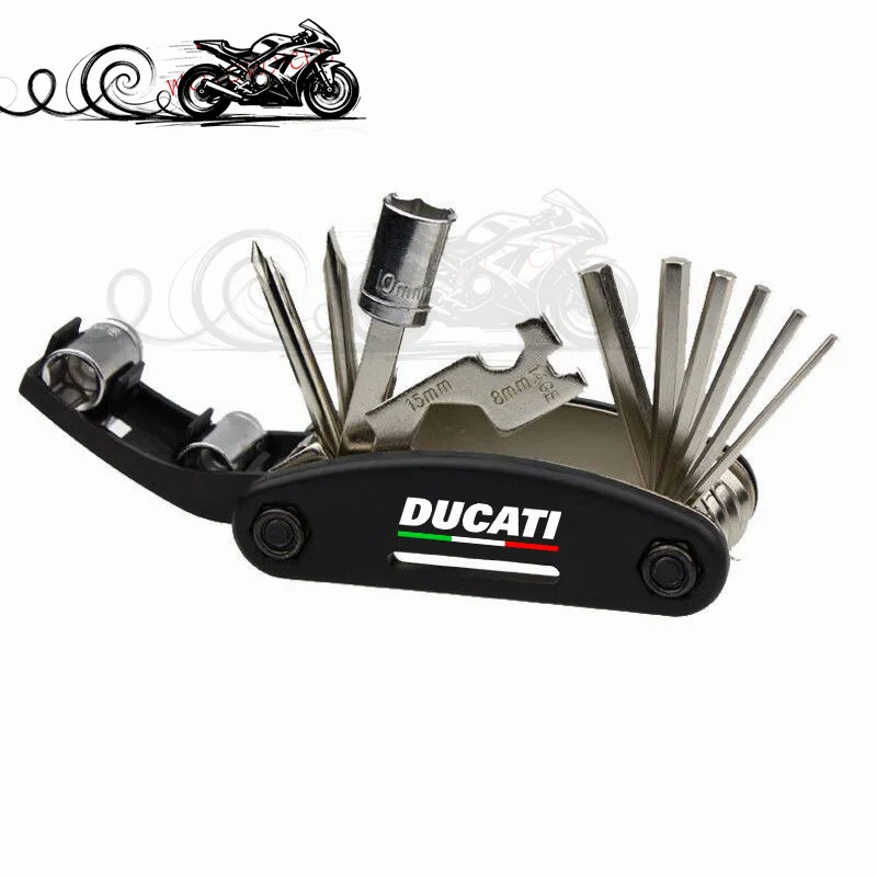 Conbination Tool Fit For Ducati Scrambler 800 Monster 821 Diavel Desertx Multistrada 950 1100 Accessories Repair Screwdriver Set view 5