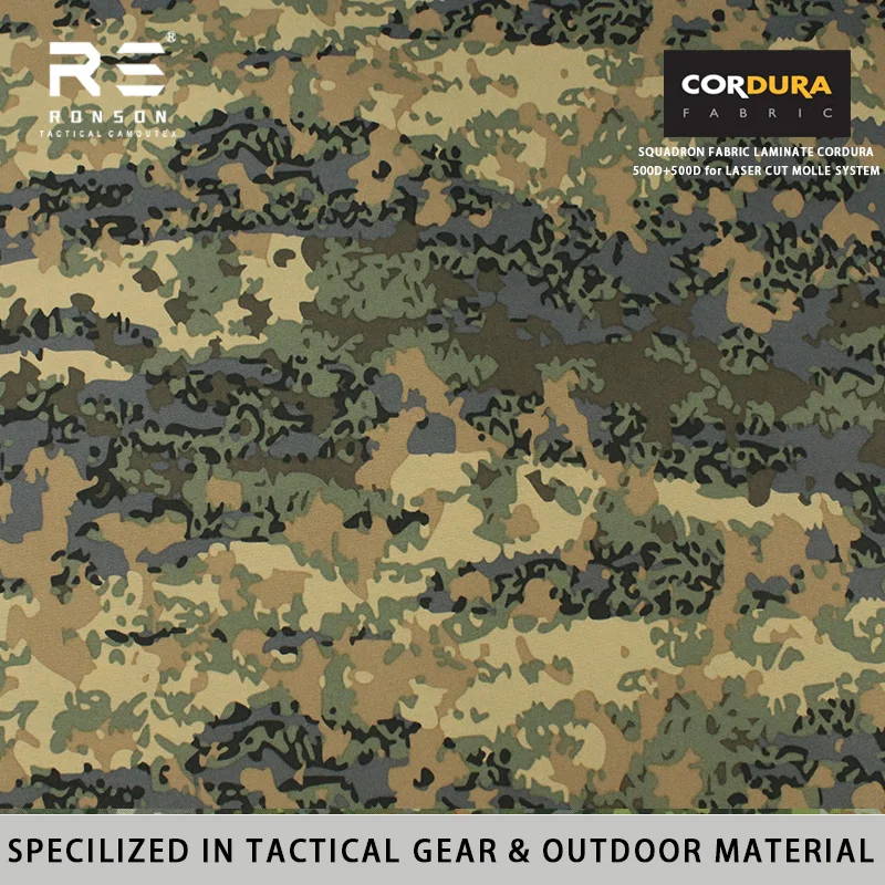

Austrian Tarnanzug Neu Camouflage 500D Both Sides Laminated Nylon Cordura Squadron Fabric Tactical Vest Laser Cut Molle System