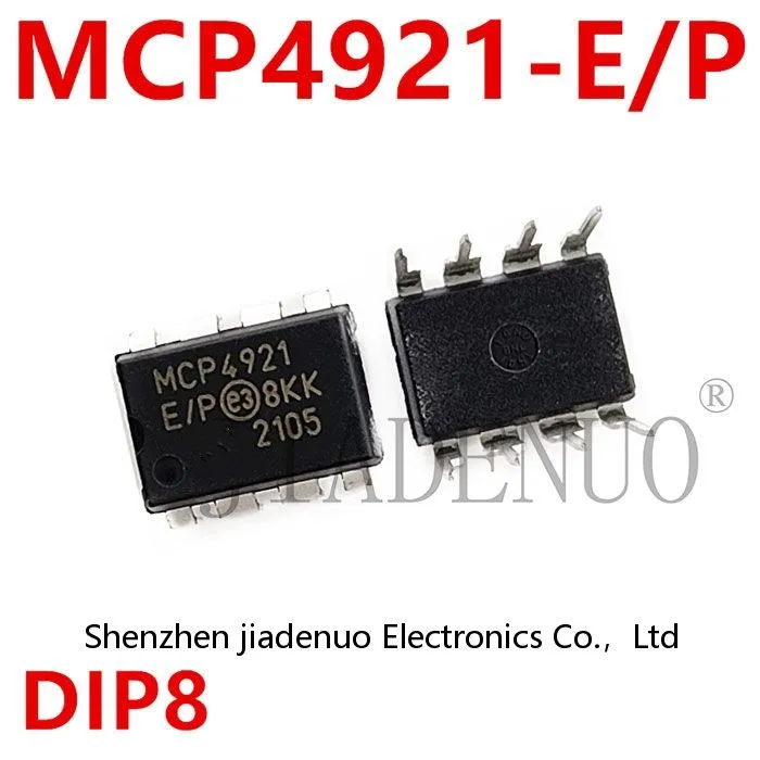 (2-5pcs)100% New McP4921-e /P The MCP4921 converter is directly inserted into DIP-8 chipset