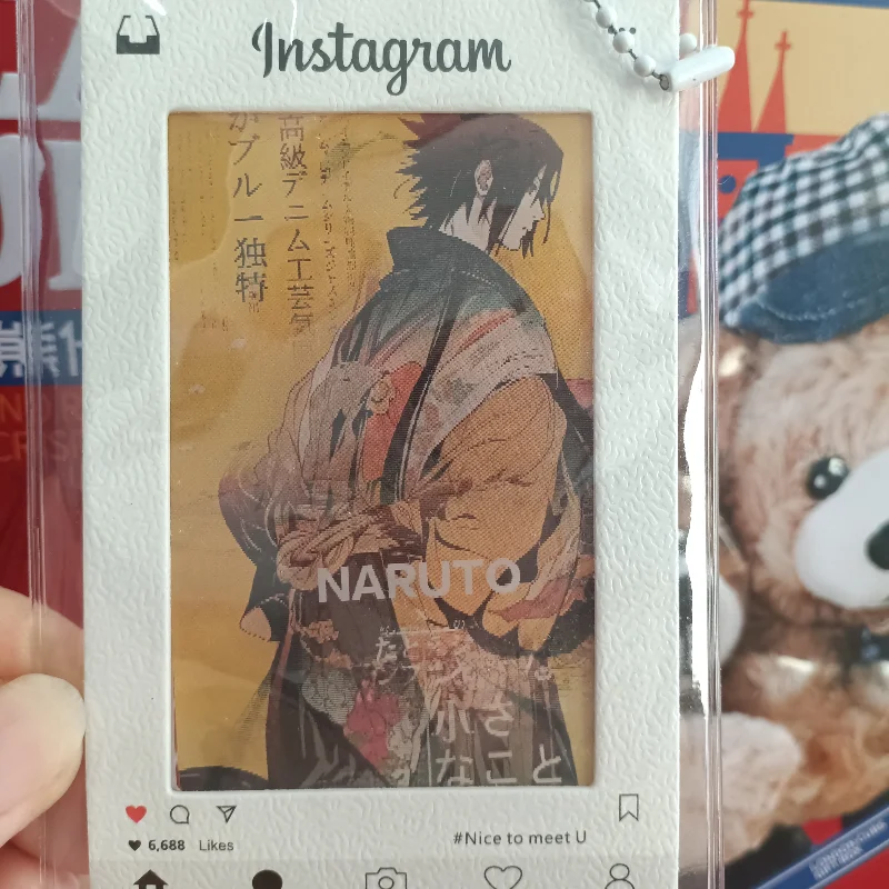 

Creative Naruto Cards Sasuke Sakura Anime Action Figure Cartoon Grating Card Cute Toys Children Birthday Gifts Anime Merchandise