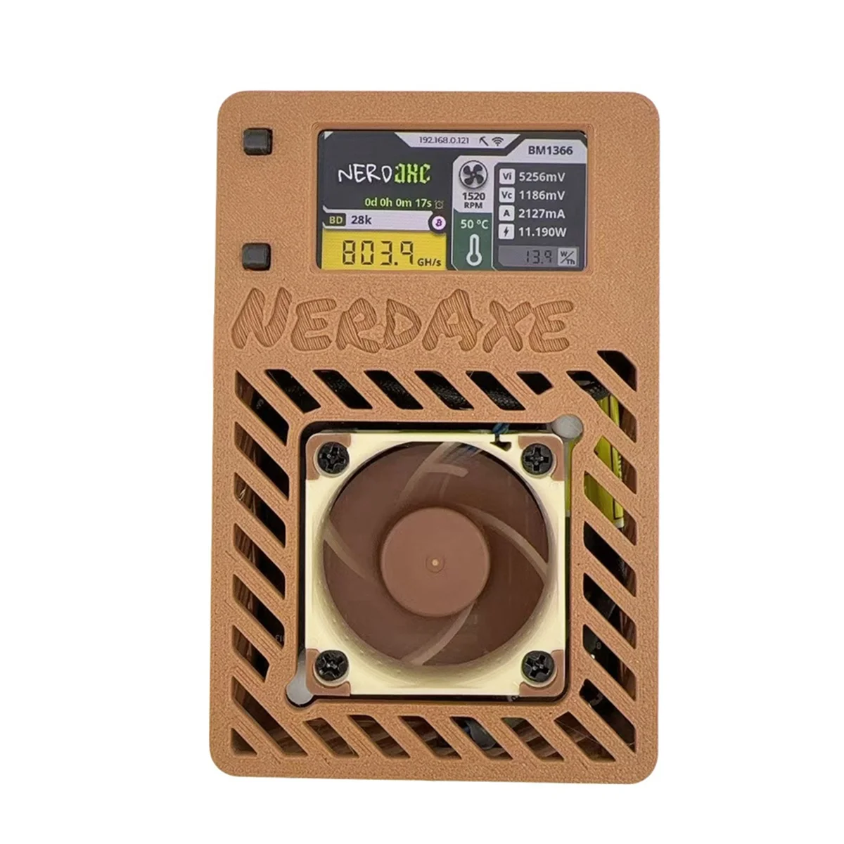 N33R_NerdAxe Miner Nerdminer BM1366 ASIC Chip Bitaxe BTC Miner UK PLUG