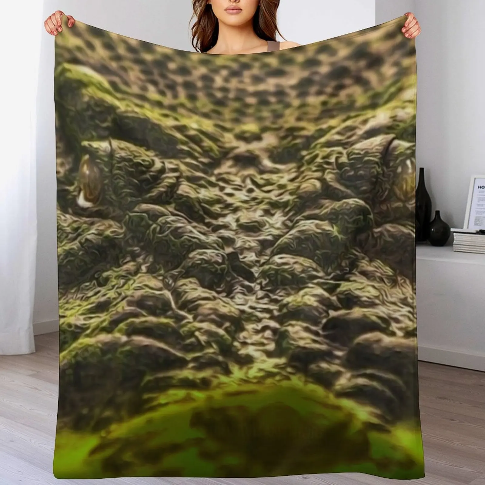 

CROCODILE, Throw Blanket Spring Fall Cozy Throw Blanket for Couch