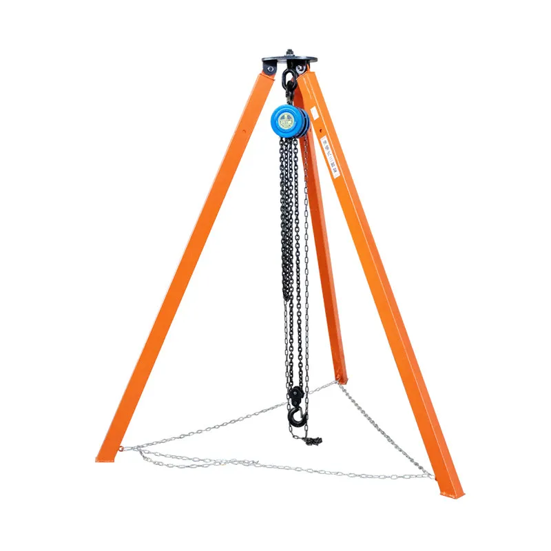 

Телескопическая опора-тренога для электрических кранов, подъемных треугольных кронштейнов и кронштейнов для ручных кранов