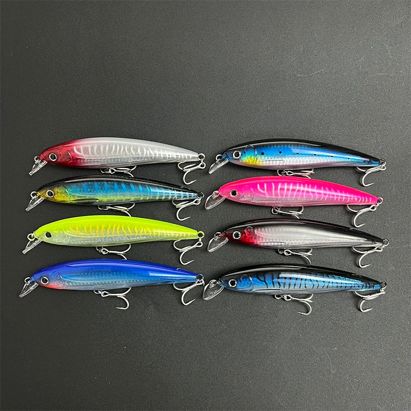 Trolling Minnow Large Saltwater Lure 41g 140mm Sea Artificial Fishing Bait Pesca For Bass Tuna Floating Minnow Fishing Lure