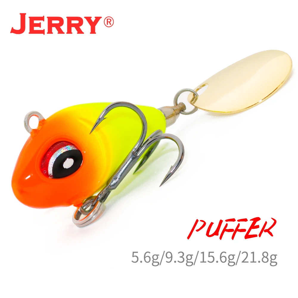 

Jerry Puffer Metal VIB Vibraction Fishing Lure Spin Flashing Bait Blade Tail 5.6g 9.3g 15.6g 21.8g Wobbler Lures Pesca Tackle