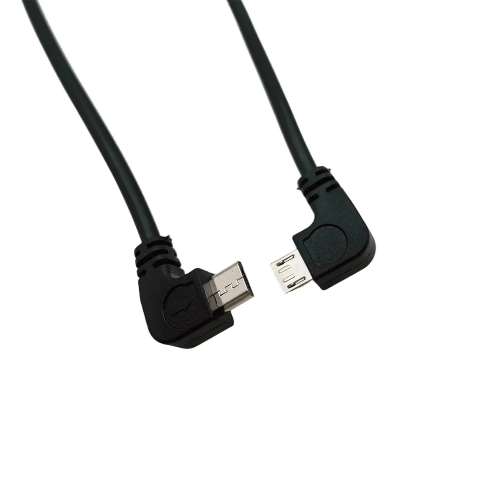 2/10Pcs Right Angle 5V Micro USB Male Plug 2pin / 4pin Connector 90 Degrees Micro USB DIY Repair Cable Power Charging Crods 30CM