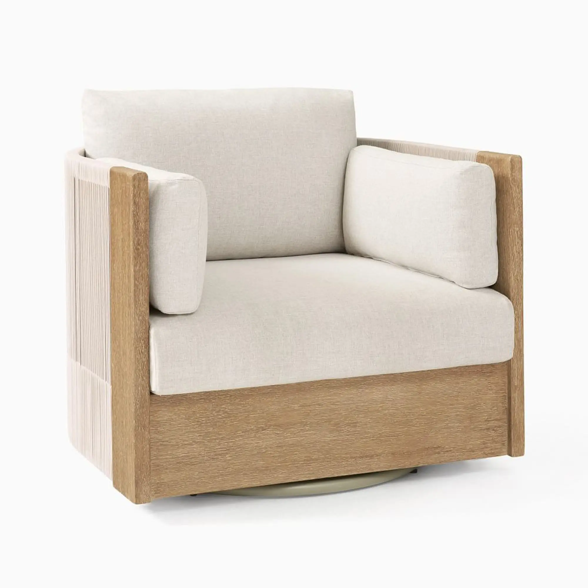 

Milai Factory Produces Rotatable Luxury Comfortable Sofas, Courtyard Gardens, Waterproof And Sunscreen Rope Woven Teak Sofas