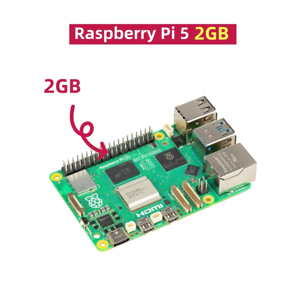 Raspberry Pi5 8GB 16GB 4GB 2GB Kit Laptop MIni PC Computer,2.4GHz