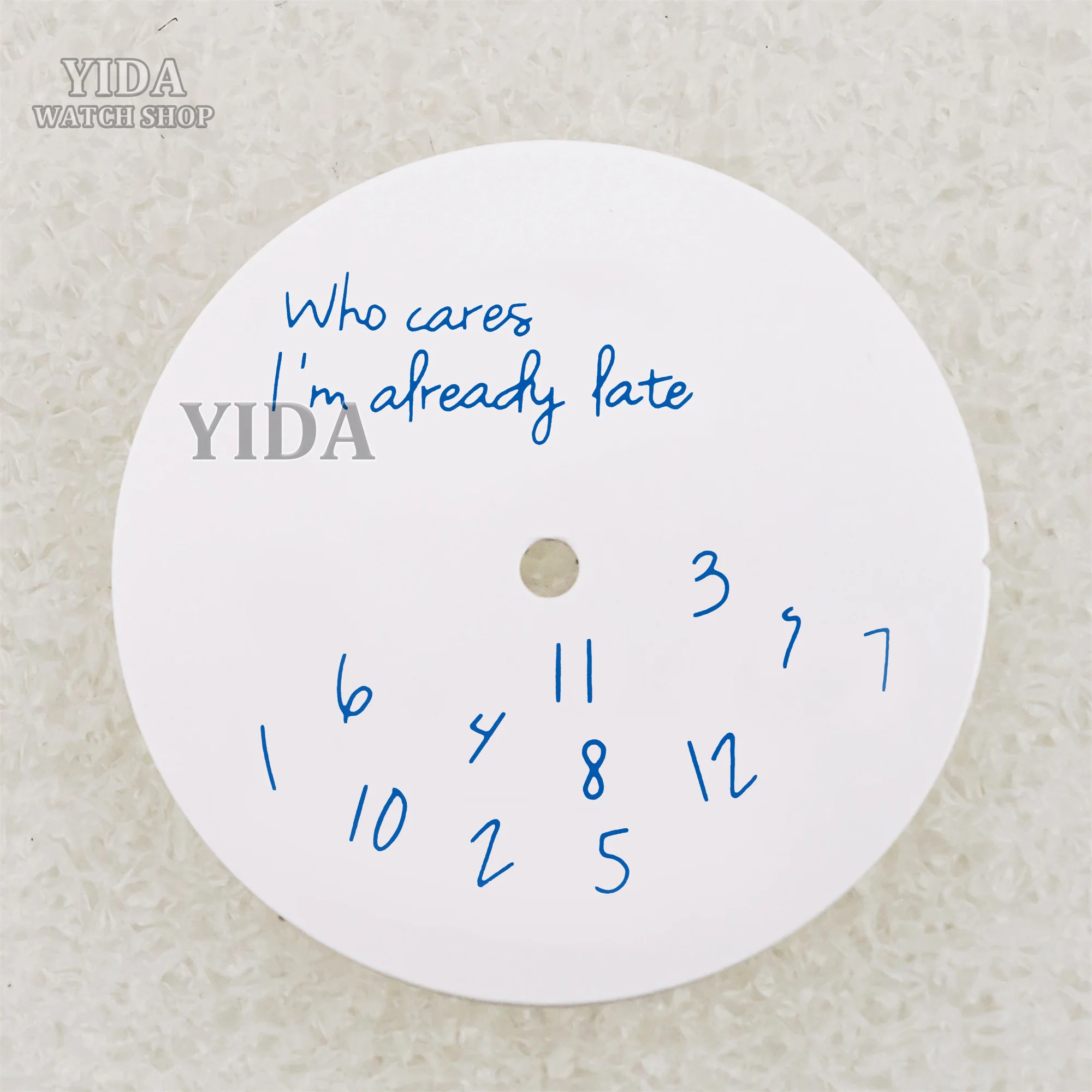 28,5 мм черный, белый цвет циферблата, аксессуары для циферблата «сделай сам», для DATEJUST, подходит для механизма NH35/4R36, Who Cares Lt's Already Late Parts