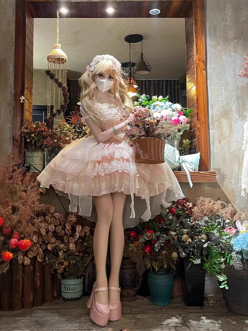 فستان الأميرة Zhijinyuan لوليتا الكلب قصير الباليه نمط لوليتا فستان JSK لوليتا