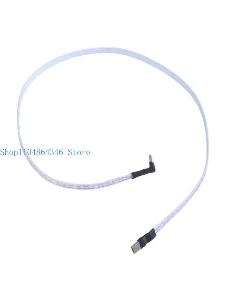 652F Flexible Type C to Type C Adapter Cable with 90 Degree for Compact Areas