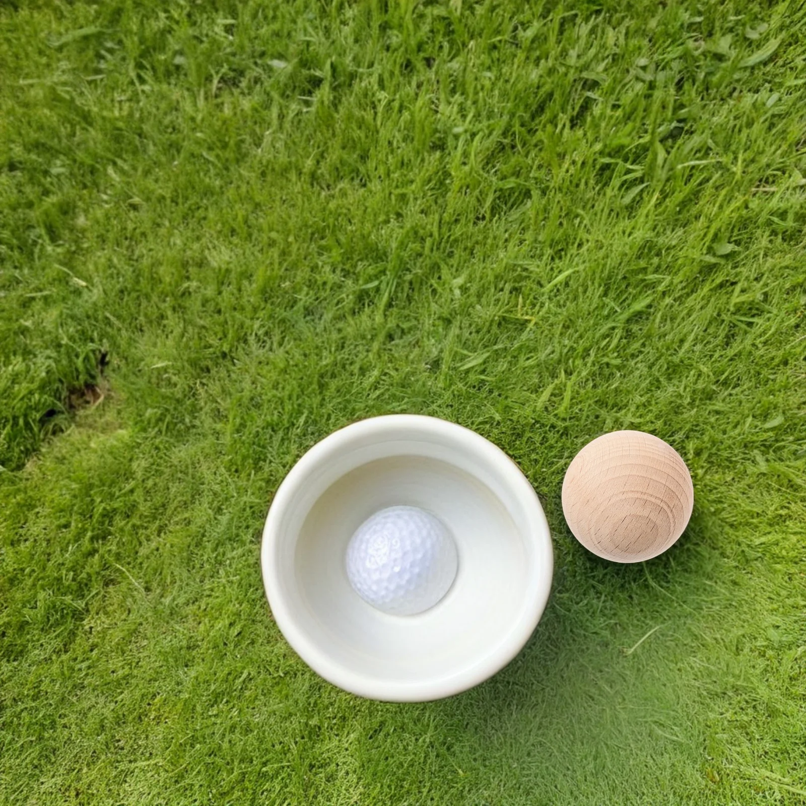 

5pcs Beech Wood Croquet Balls Replacement Unfinished Round Wooden Balls For Lawn Garden Outdoor Backyard Craft Diy Projects