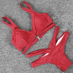 Maillot de bain 2 pièces pour femmes, 4 couleurs, sexy, soutien-gorge et culotte, grande taille, 2023