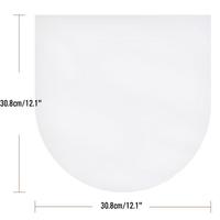 50PCS 12inch PE Vinyl Record LP LD Record 7.5\