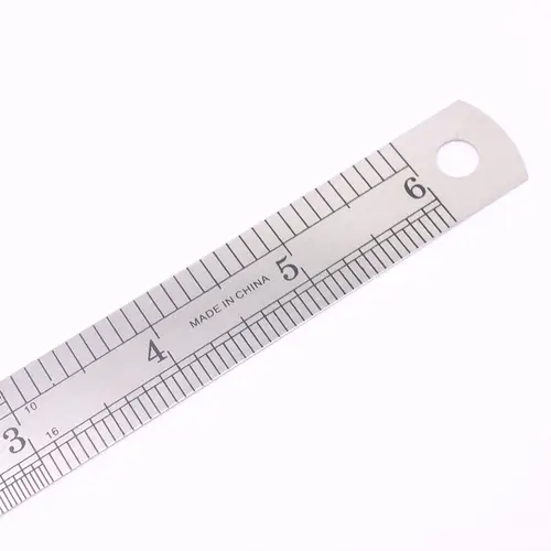 1PCS 15cm 6 Inch Ruler Precision Stainless Steel Metal Ruler Double-sided Learning Office Stationery Writing Supplies - Image 5