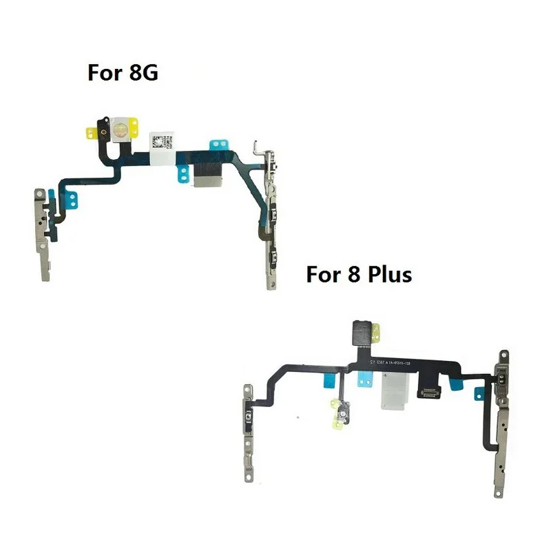 

Кнопка отключения звука и громкости, гибкий ленточный кабель с кронштейном для Apple iPhone 8 8G 8 Plus