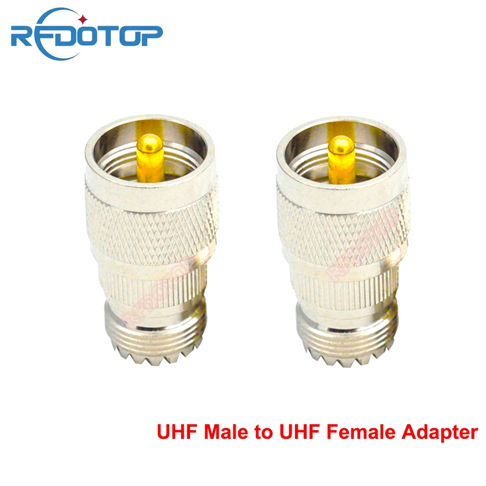 

50PCS UHF Male Plug to SL16 UHF SO-239 PL-259 Female Jack Connector for Radio Antenna UHF PL259-J to UHF SO239-K RF Coax Adapter