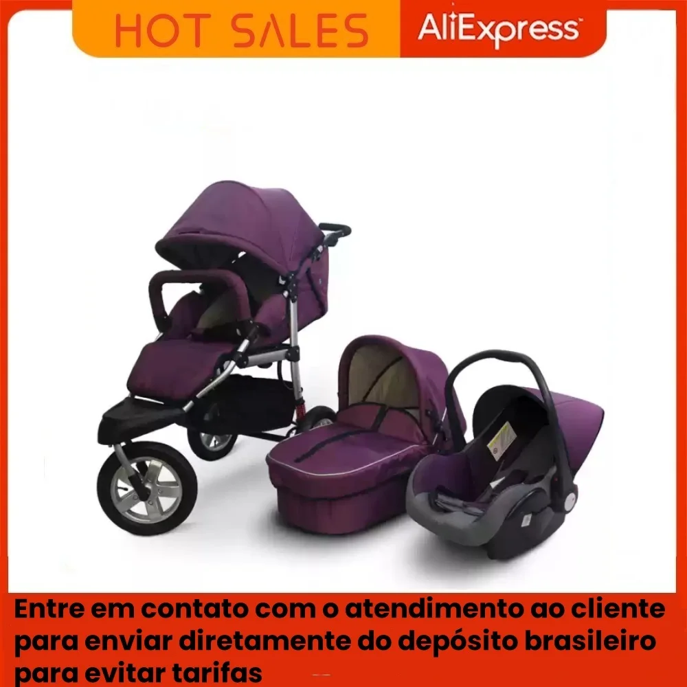 Carrinho de bebê 3 em 1, triciclo infantil para crianças de 0 a 36 meses, melhor carrinho para mães e filhos