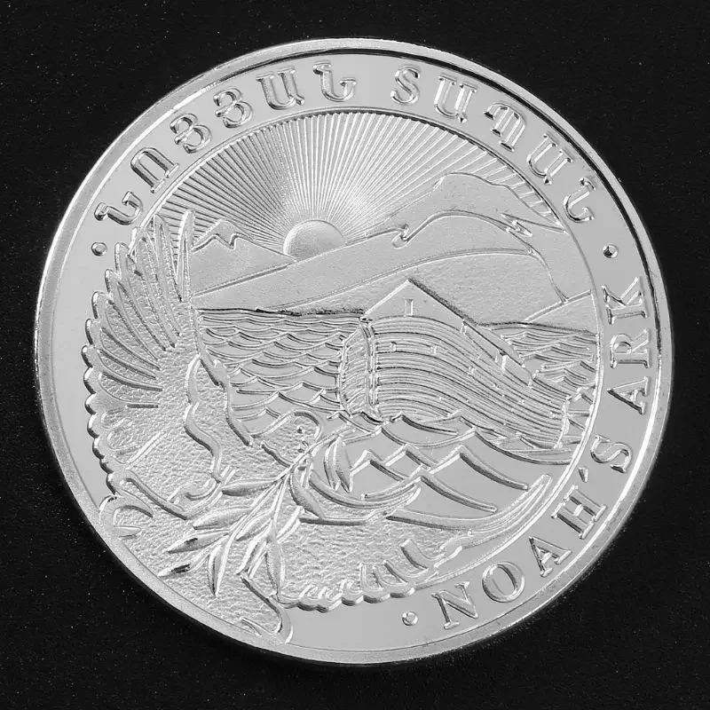 1pcs High quality Transcaucasian Armenia Silver eagle lion Uncirculated commemorate Coin Available Copy Silver Plated Coins