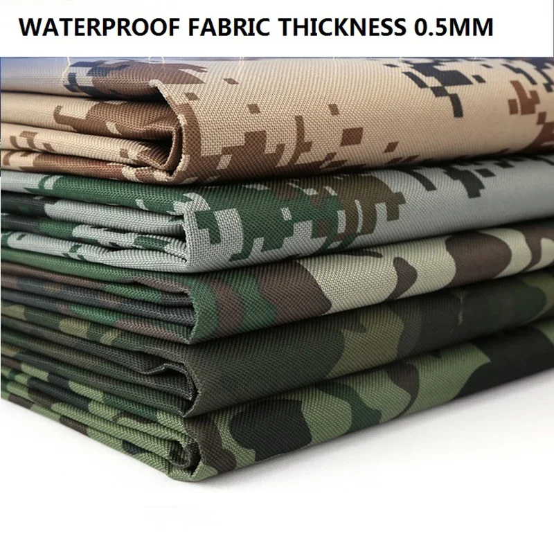 Misuratore di tessuto impermeabile spesso con stampa militare per borse da cucito panno in tessuto mimetico per tende per materiali Patchwork Telas