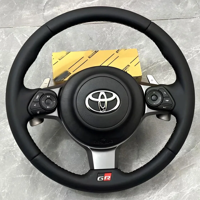 

Beige Suede Leather Steering Wheel Cover Fit for Toyota CHR CH-R GR DIY Wear-resistant Car Accessorie