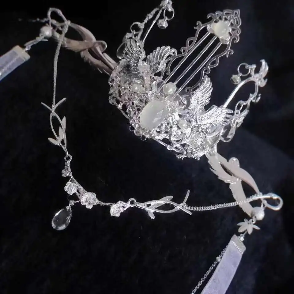 

The Husky And His White Cat Shizun Master Chu Wanning Cosplay Hair Crown Wanye Yuheng Unisex Universal Halloween Hair Crown