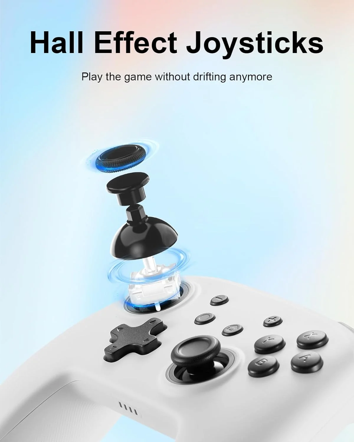 DOYOKY Classic Switch Controller for Switch/Switch Lite with 7 LED Colors/Motion Control/Dual Vibration/Turbo/Hall Effect Joysti