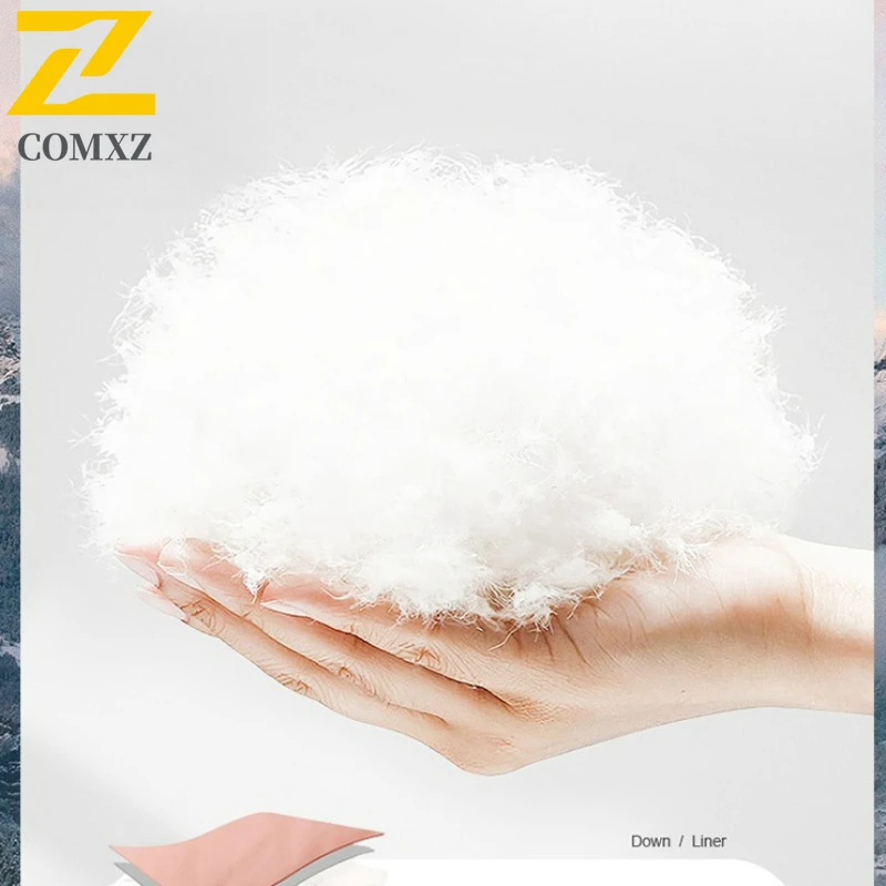 COMXZ 2025 Winter Down Jacket Male Duck Down Hooded Long Camping Cold Protection Down Jacket Coldproof Thickened New Garment