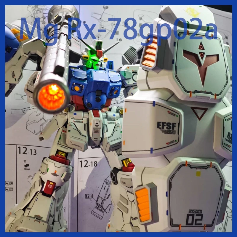 

In Stock Solomn Axis 1/100 Mg Rx-78gp02a Physalis Assembly Model Kits Plastic Skeleton Action Figure Robot Plastic Model Toys