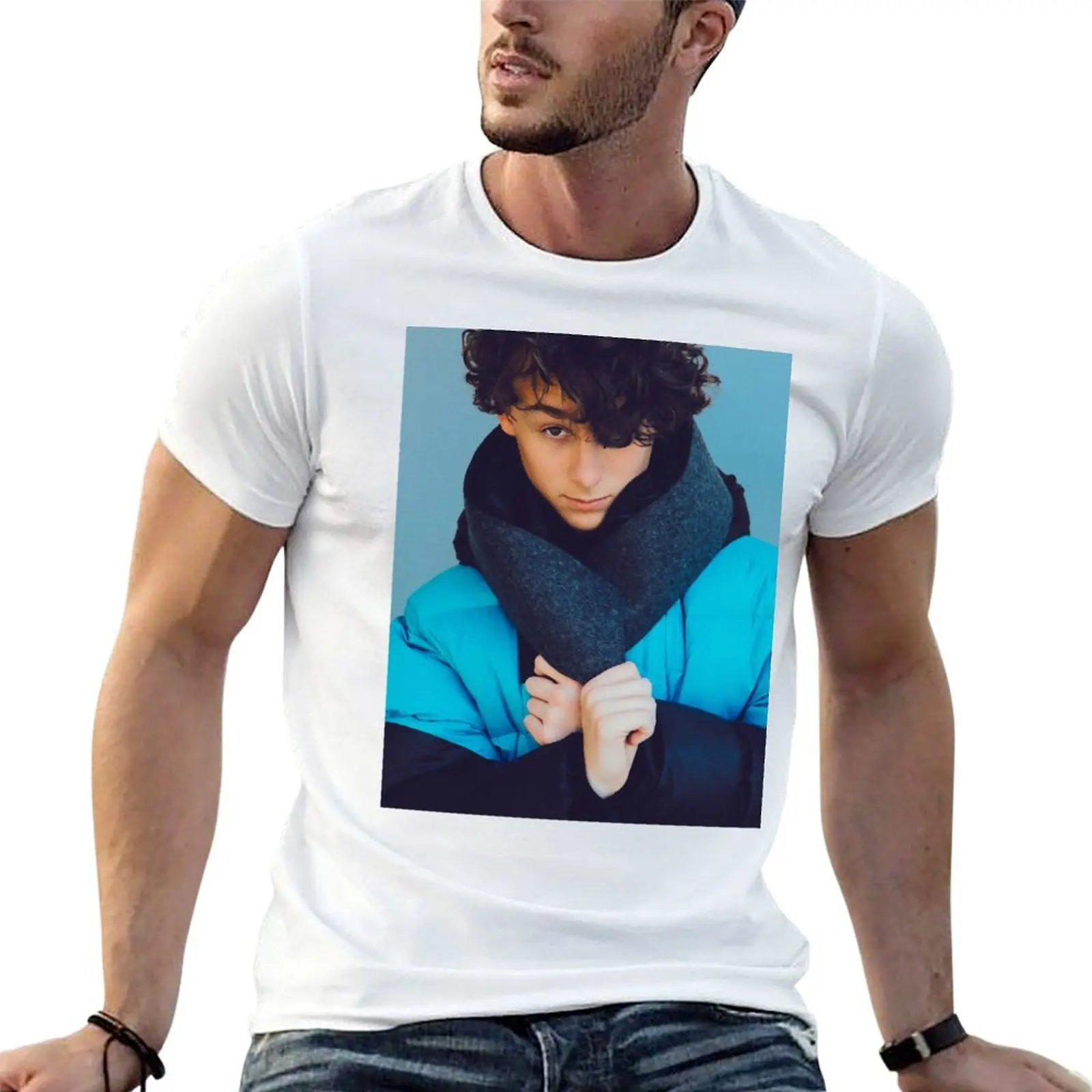 وايت أوليف تي شيرت تي شيرت للرجال حزمة قمصان أنيمي بيضاء للرجال تي شيرت #1