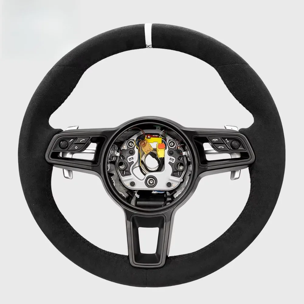 

Suede steering wheel for 992 911 718 996 997 958 981 987