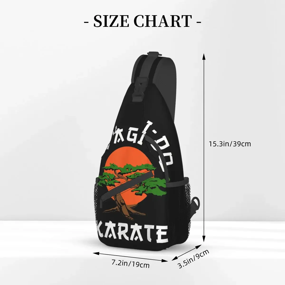 Kai Crossbody Bag Sports Vintage Miyagi-Do Karate Bonsai Tree Chest Bag Unisex Women Man Fashion Shoulder Backpacks Travel