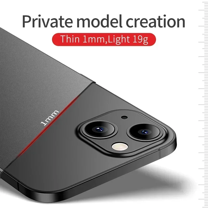 Cases For APPLE iPhone 16 16e 15 14 13 12 11 Pro Max Plus Mini Ultra Slim Matte Case Lightweight Hard Plastic Shockproof Covers - náhled 3