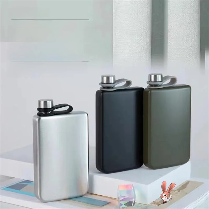 

Portable Wine Bottle 304 Stainl Steel Outdoor Convenient Personal Carry-On Metal Wine Jug Home Use Wine Carrier