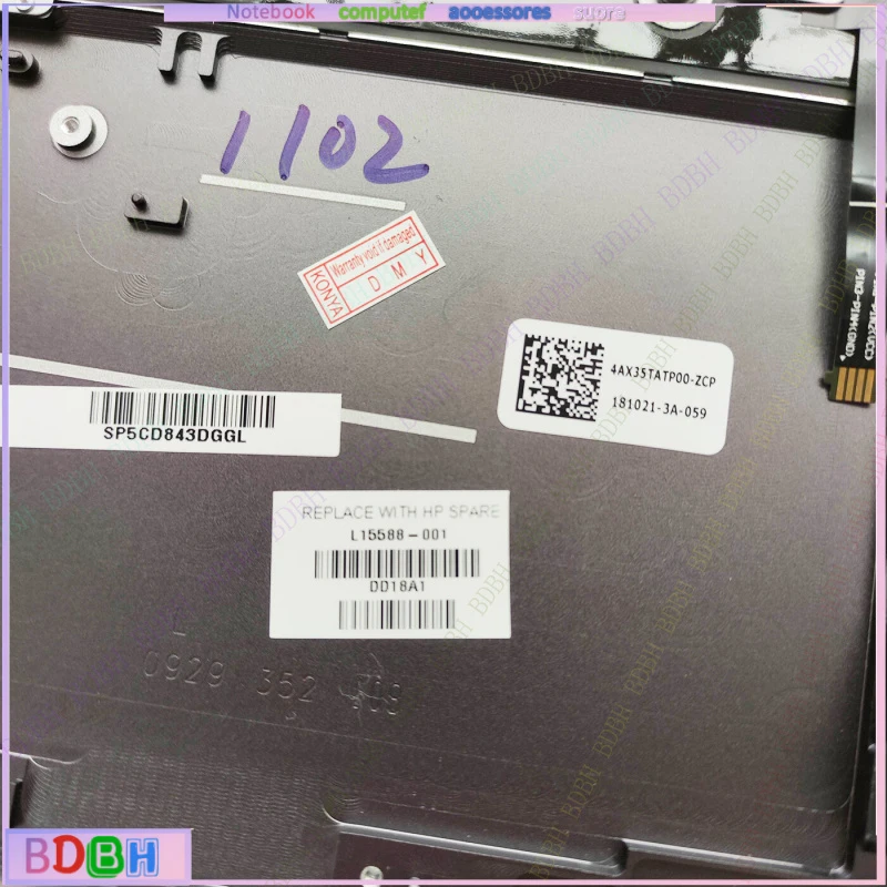 New Palmrest With Backlit Keyboard Black For HP Spectre x360 15-CH L15588-001
