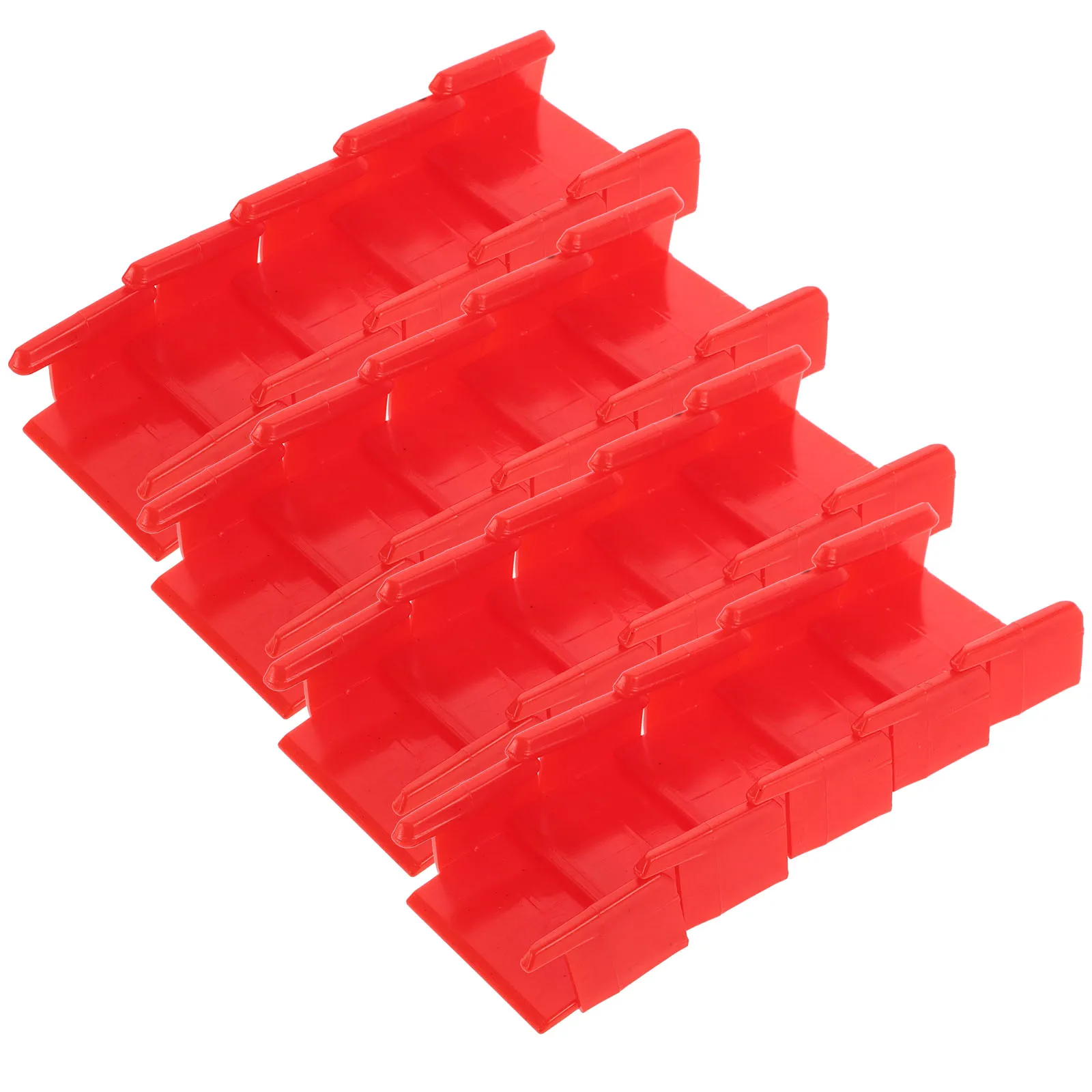 Clips de seguridad de riel para niños, sujetadores de ferrocarril de plástico para juegos de tren de calibre O, conectores de muelle de puente, 20 piezas