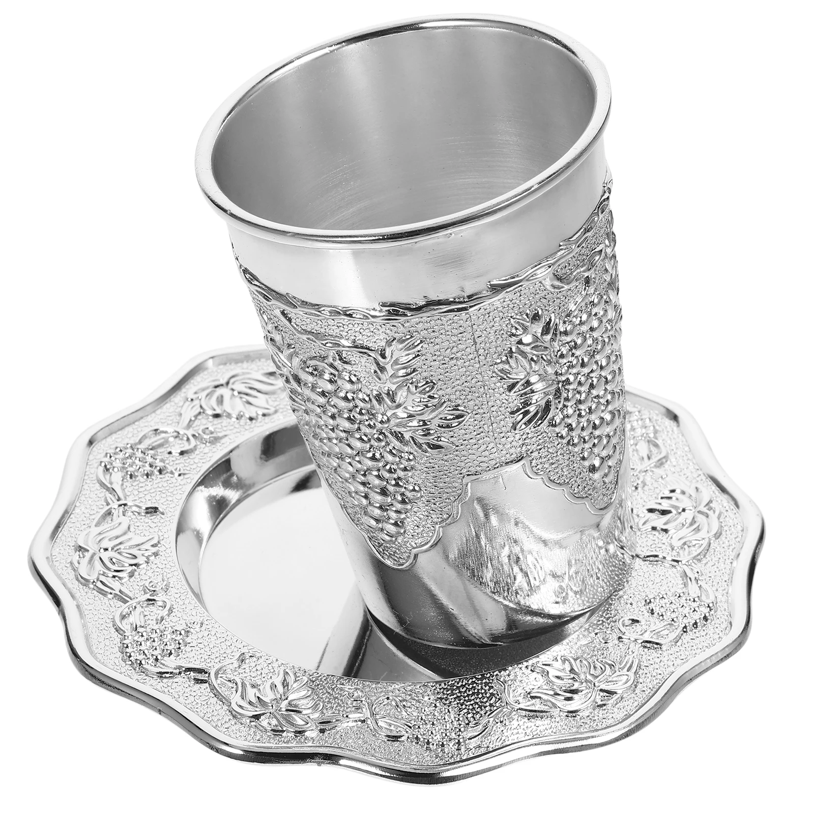 

Cup Set Glass Jewish Shabbat Passover Hanukkah Decorations Drinking Cups Rosh Hashanah Party Supplies Metal
