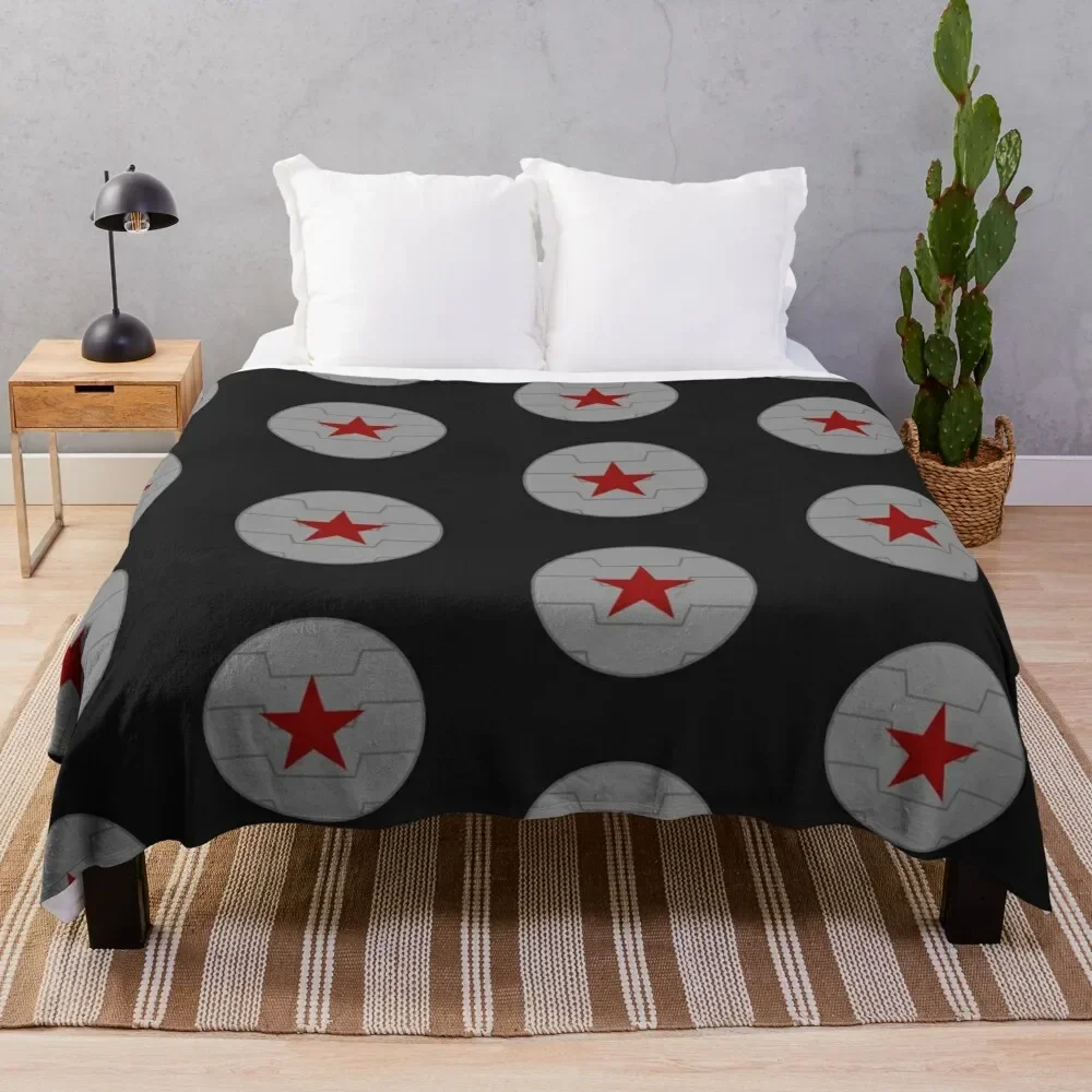 

Winter soldier emblem Throw Blanket heavy to sleep Bed Fashionable Heavy decorative Plaid on the sofa Blankets