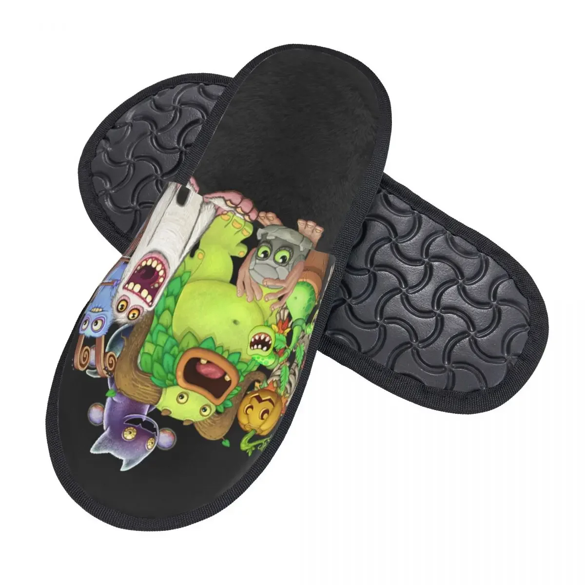 My Singing Monsters House Slippers Women Soft Memory Foam Kawaii Cartoon Anime Game Slip On Bedroom Slipper Shoes