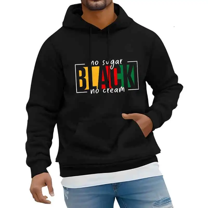 Herbst Herren Hoodies Frühling Casual Sweatshirts Street Trends Unisex Kleidung Täglich Urban Fashion Kein Zucker Creme Print Herrenmode