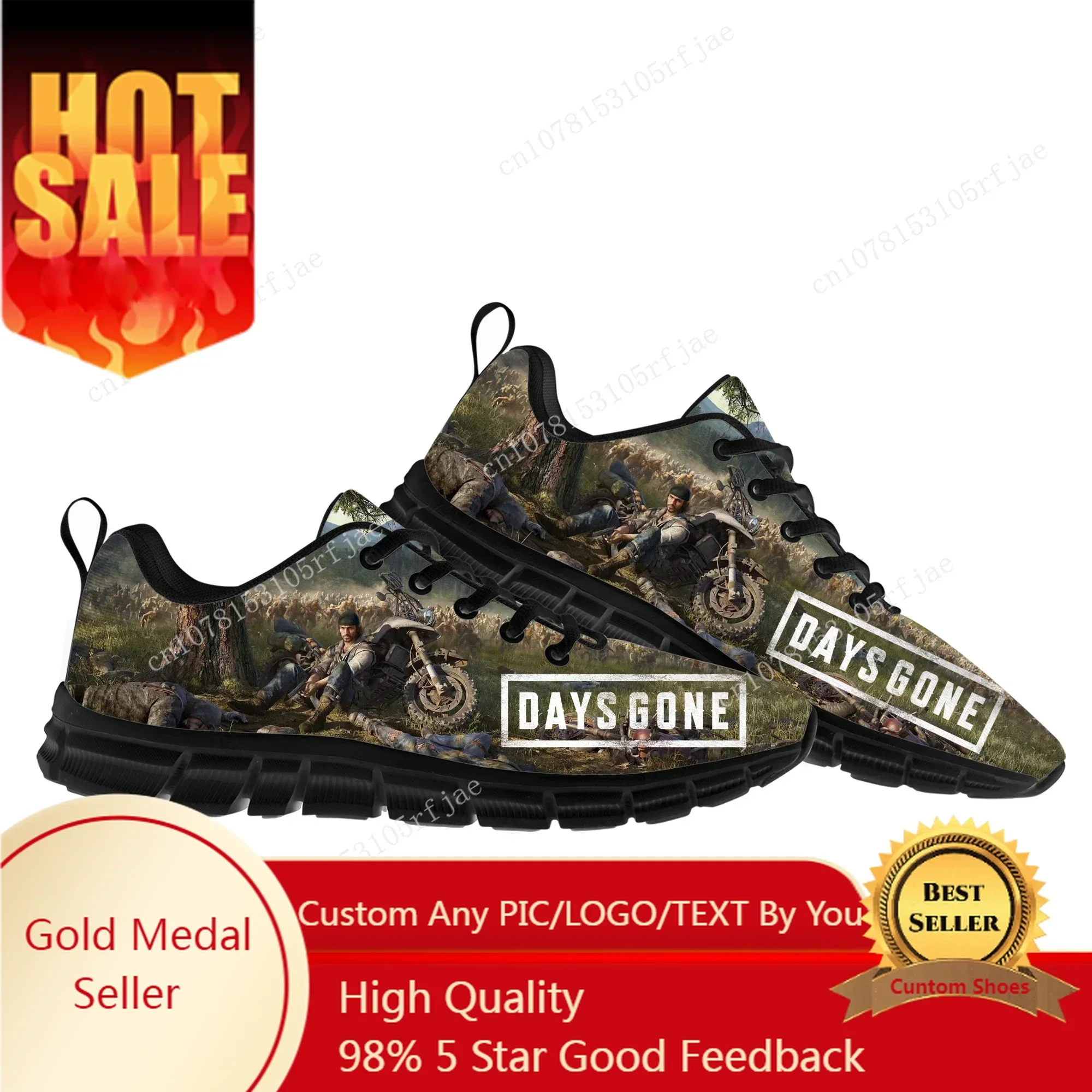 Days Gone Sports Shoes Hot Cartoon Game Mens Womens  Sneakers Fashion Sneaker Custom Built Shoes