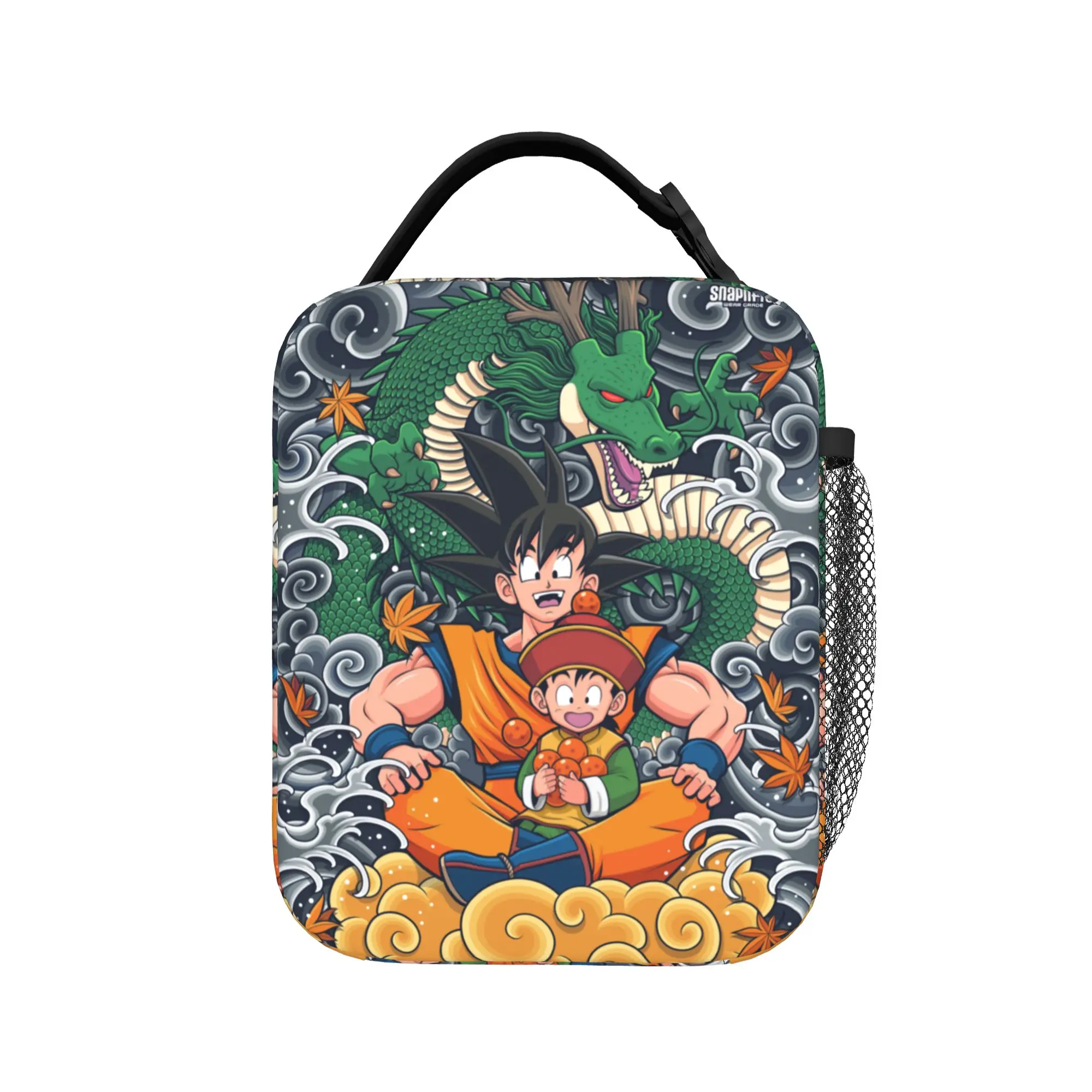 D-Dragon Ball Thermal Insulated Lunch Bags for Work Japanese Anime Portable Bento Box Cooler Thermal Lunch Boxes