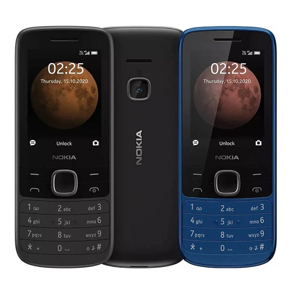 Nokia 225 4G Backup Phone Bluetooth 5.0 2.4-inch 2SIM 1150mAh LED Flashlight 3.5mm FM Radio  Micro-USB Nokia Used Phone Unlock