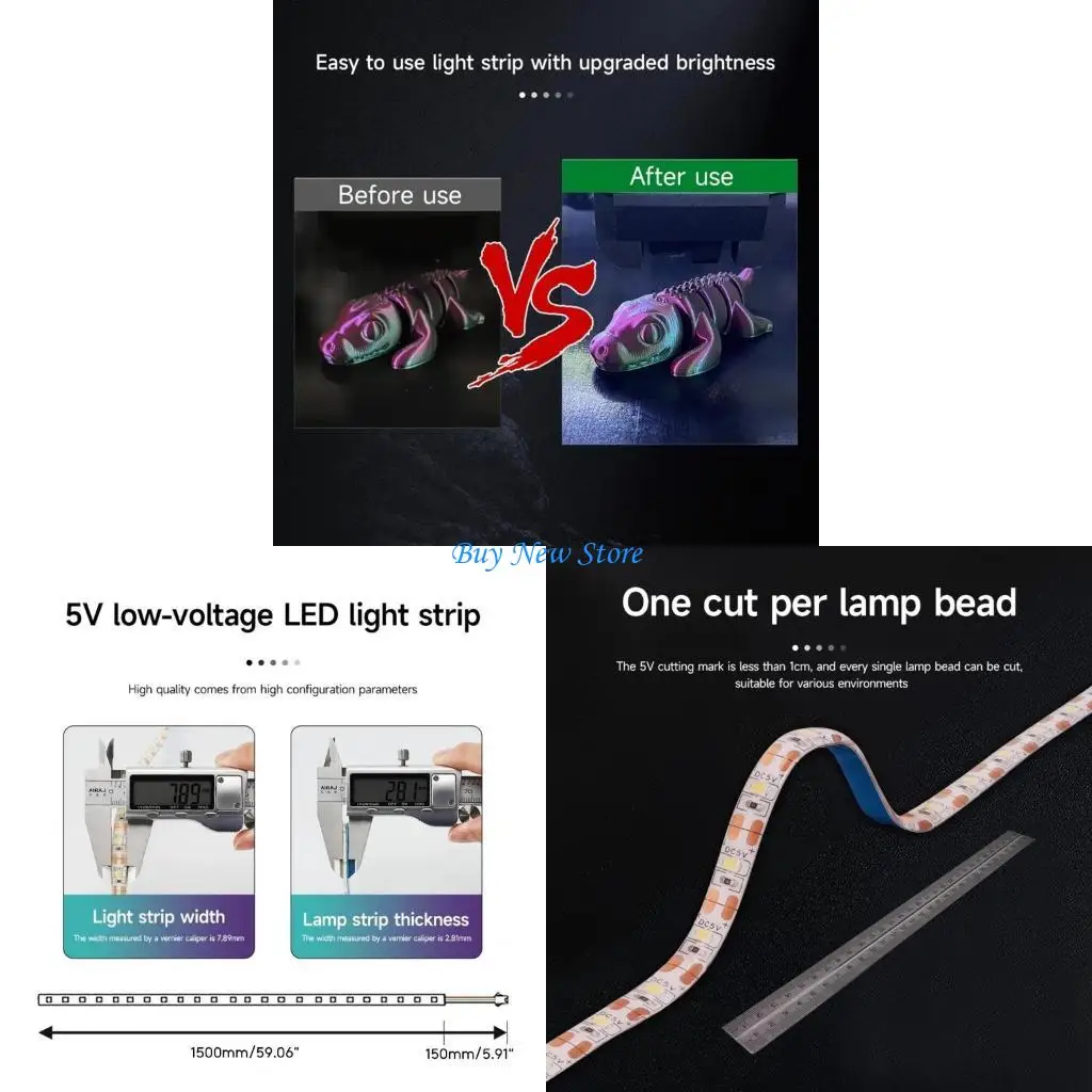 

20ce Printer Light Strip 2835 Светодиодные шарики для замены Bambu Lab P1P