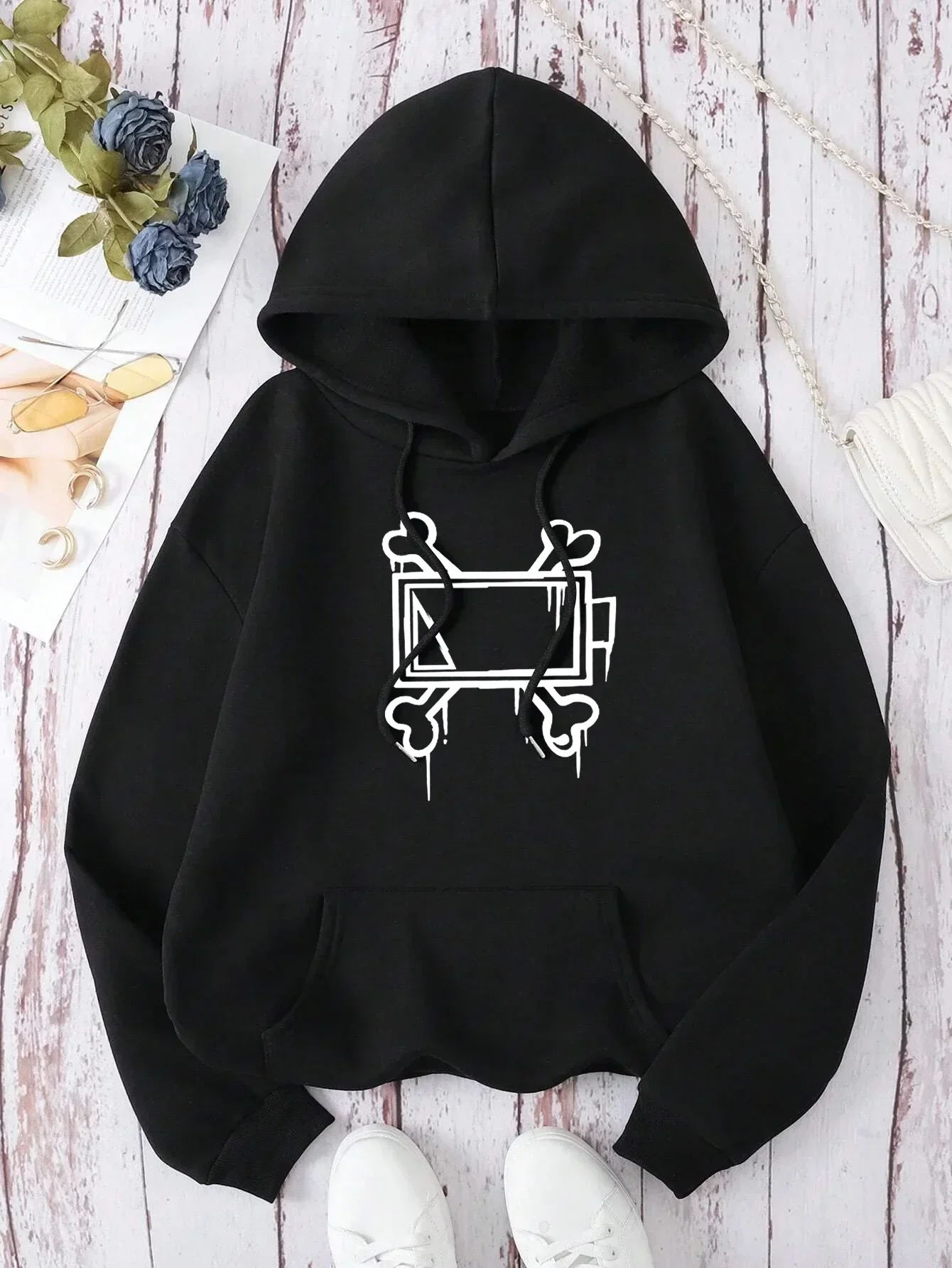 HarajukuMURDER DRONES Printed Hoodie  Women's Hoodie Long Sleeve Casual Spring Autumn Sweatshirt Street Wear Y2k Clothes