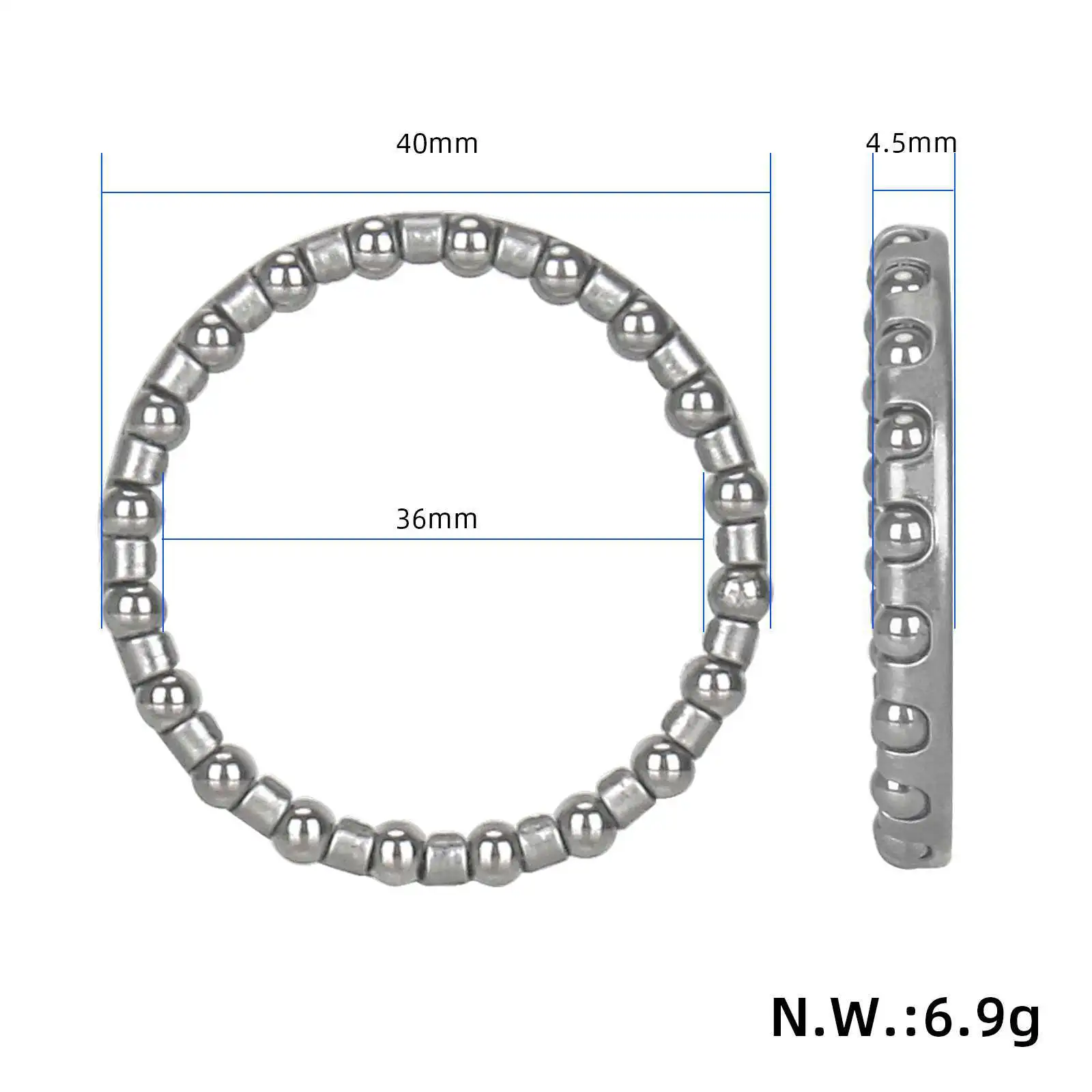 6 Pcs Steering Ball Race Kit Bearing Bowl Washer Shaft Sleeve For Xiaomi 4 Pro Monorim TP08 Scooter Headset Repair ABS Metal