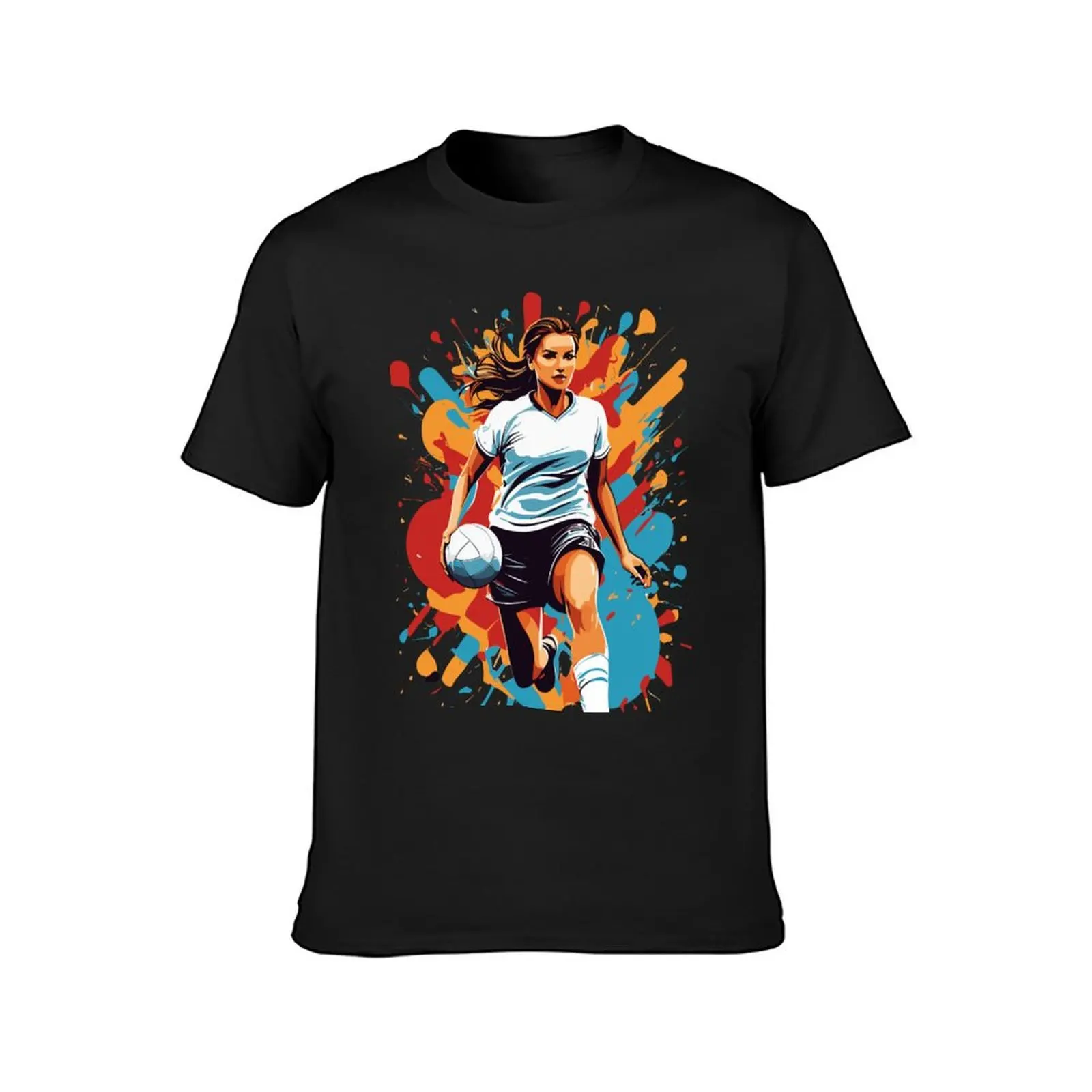 Handball Player Streetwear para Homens, Camiseta Gráfica Anime, Fãs de Esportes Simples, Roupas Anime Kawaii