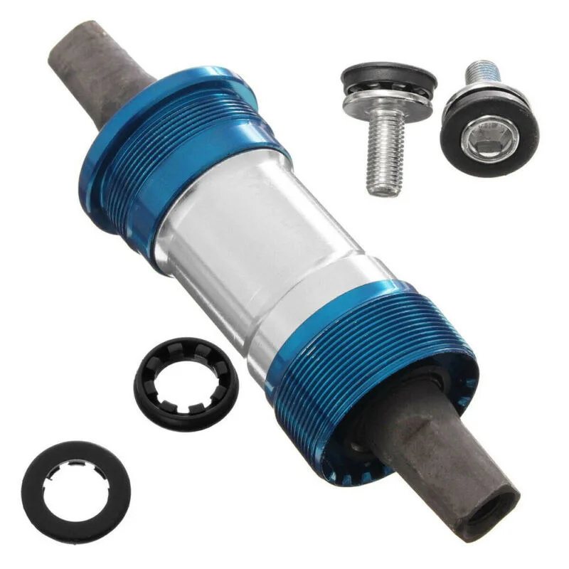 

Premium Blue+Silver+Black Bike Bottom Bracket Square Taper Sealed Bearings Cartridge for Fixed Gear Mountain Bikes