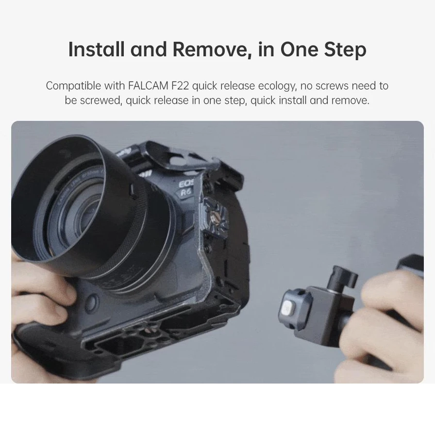 FALCAM F22 Комплект адаптеров для резьбы V2 Система быстрого крепления QR Пластина 1/4" Резьба совместима с NATO для штатива камеры Монитор